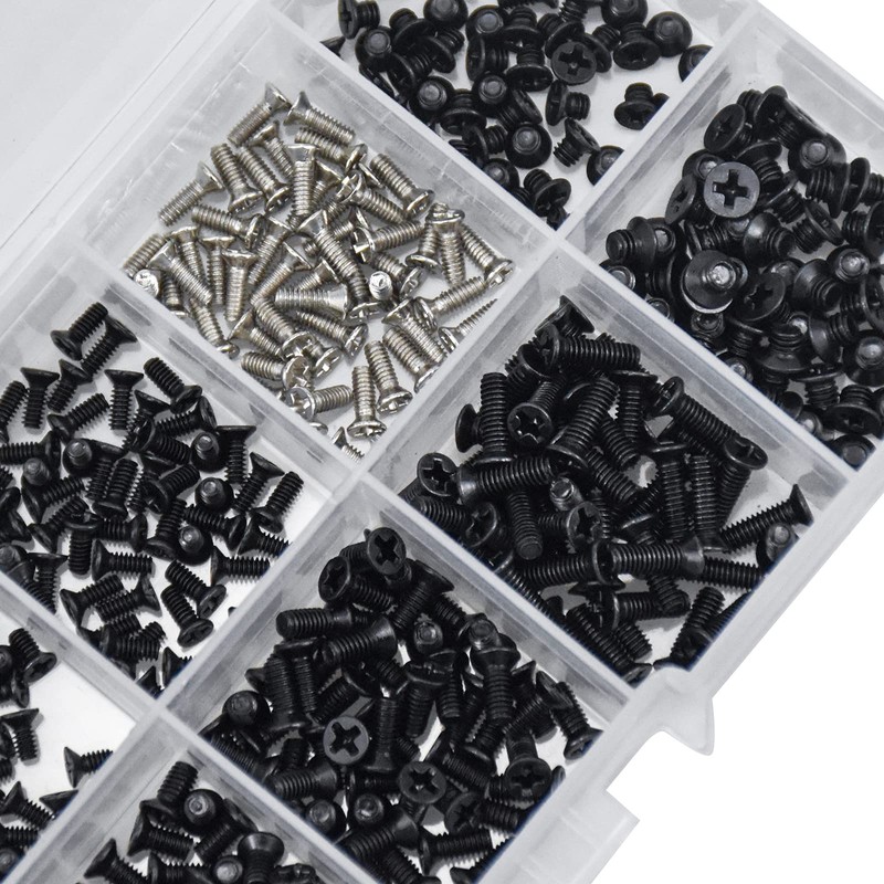 AvoDovA 500 Pcs M2 M2.5 M3 Laptop Computer Screws Kit