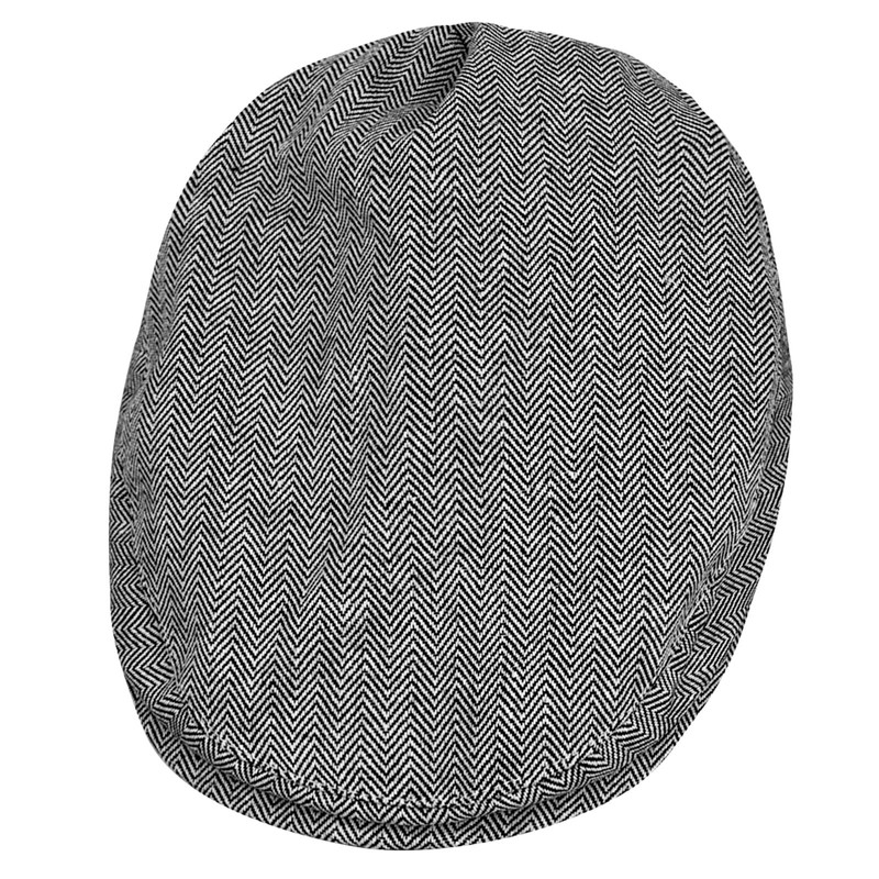 mintgreen Baby Herringbone Flat Cap Vintage Hat,Dark Grey, 3-6 Months,