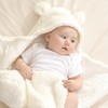 Nunibum Baby Swaddle Blanket Boys Girls Cute Bear Plush Essential