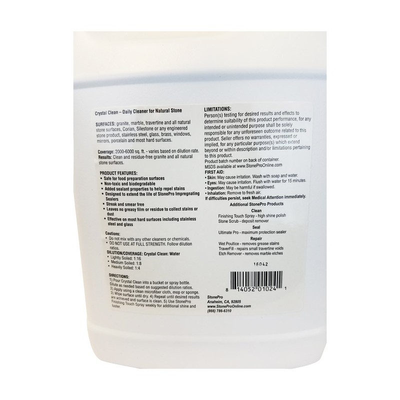 Stone Pro Crystal Clean - Daily Stone and Tile Cleaner