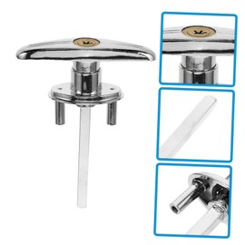 COHEALI 1Set Handle Lock Kit for Garage Doors High Security Garage Door Locking Accessory Emergency Release Lock with Cross Shaped Lock Core Keys Durable Design for Easy