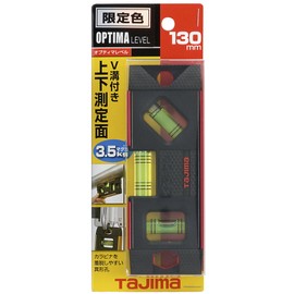 Tajima (タジマ) Optima Level, 5.1 in (130 mm), Red, OPT-130R