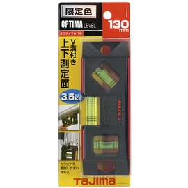 Tajima (タジマ) Optima Level, 5.1 in (130 mm), Red, OPT-130R