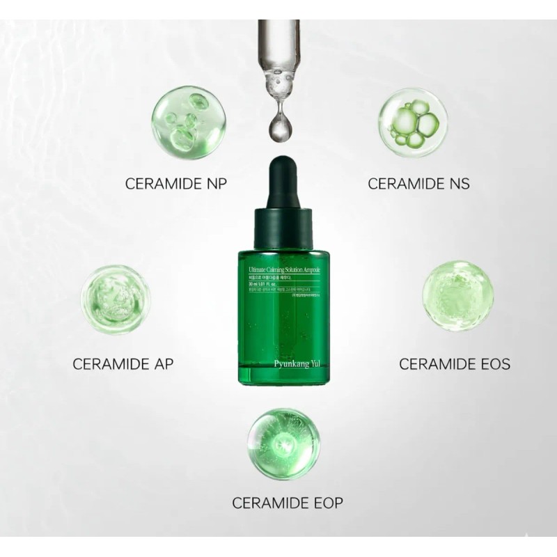 Pyunkang Yul Ultimate Calming Ampoule 30ml Skincare Coreano Acneica Día/noche