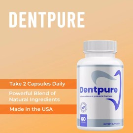 Dentpure Advanced Dental Probiotic Formula for Healthy Teeth & Gums 60 Capsules