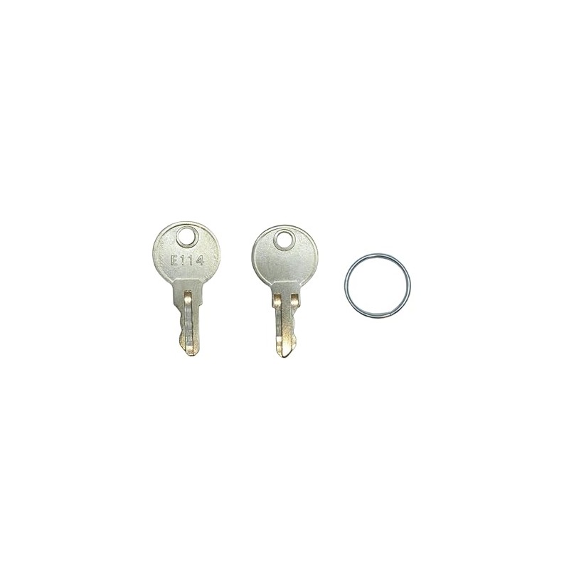 Pitertul 12PCS E114 Key for Toilet Paper Dispensers, Silver, Lock,
