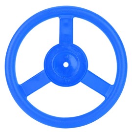 Swingset Steering Wheel Attachment,Plastic Steering Wheel Swing Set Accessory for Swingset, Treehouse, Backyard Playset (Blue)