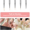 5 Pcs Thin Nail Art Liner Brushes – Double-Ended Dotting