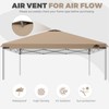 8x8ft Replacement Canopy Top with Air Vent, Waterproof & UV