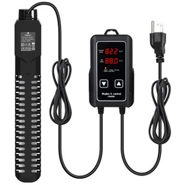 Aquarium Heater,500W Fish Tank Heater with Intelligent Temperature Control System,Over-Temperature Protection and Automatically Stop Heating System Leaving Water for Saltwater and Freshwater