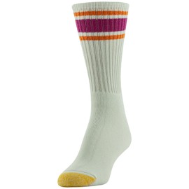 GOLDTOE Women's Ultra Tec Crew Socks, 3-Pairs, White/Fuchsia Assorted, Shoe Size: 6-9