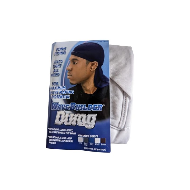 WAVEBUILDER Premium Stretch Durag for Smooth and Uniform Hair Waves,