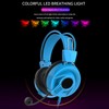 Gaming Headset Wired Comfortable Multifunctional Multicolor RGB Headphone with Omnidirectional