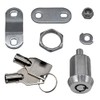 2Pcs Tubular Cam Lock 1 inch Cabinet Lock Keyed Alike