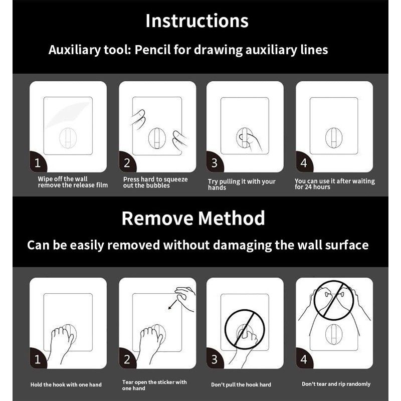 CARURLIFF 1 Pairs Shower Caddy Adhesive Relacement Sticker for Bathroom