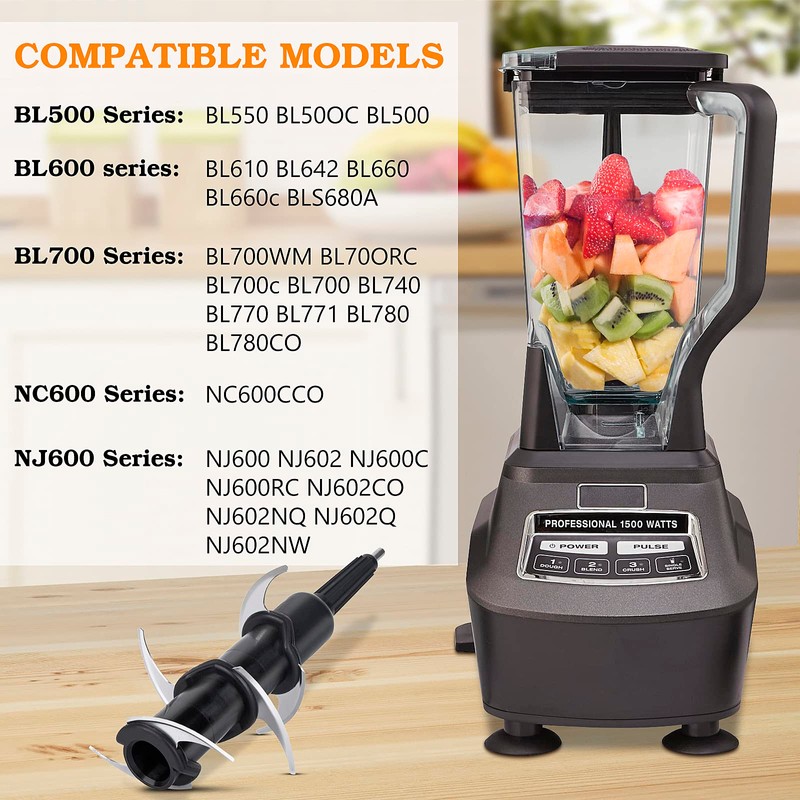 Ninja Blender Blade Replacement, 6 Blade Replacement for Ninja 72