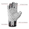 BASSDASH 3/4 Finger UPF 50+ Sun Gloves Breathable Anti-Slip Silicone