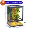 360° Clear View 12 Gallon 18x12.6x12.6 Glass Reptile Terrarium Suitable