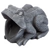 Design Toscano QM7512081 Garden Frog Decorative Object, Grey Stone