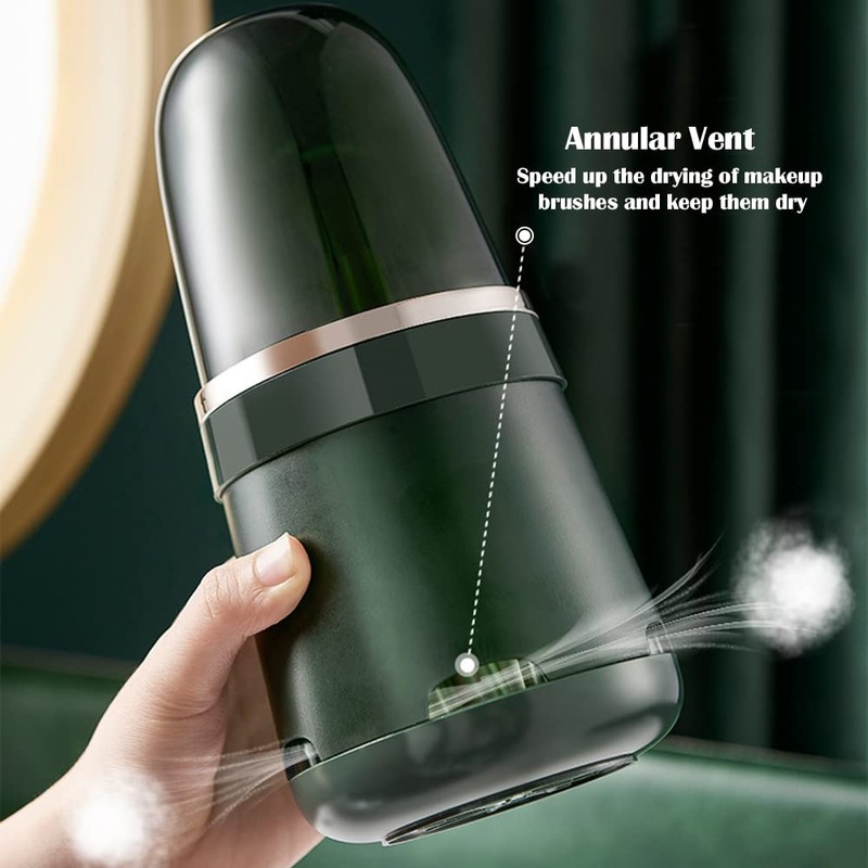 Tohoee 3 in 1 Makeup Brush Holder Cosmetic Organiser Removable
