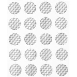 20Pcs/Set Silver Earbuds Filters - Earphone Mesh, Earbud and in-Ear Headphones Protective Filters Headphones and Earbuds, and Accessories (4mm)