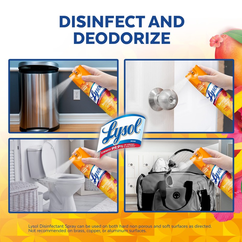 Lysol Disinfectant Spray, Sanitizing and Antibacterial Spray, For Disinfecting and