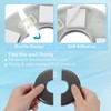 PATIKIL Wall Split Flange 2"/51mm, 4Pcs ABS Round Self-Adhesive Escutcheon