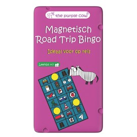 The Purple Cow Magnetic Travel Road Trip Bingo Game - Board Games for Kids and Adults. Great for Travel