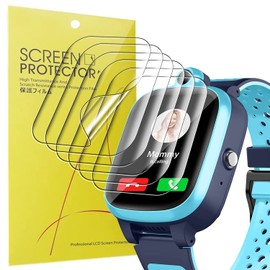 Blueshaweu Screen Protector Compatible with Fitonme Children's Smartwatch 4G, HD Clear Flexible TPU Screen Protector [Pack of 6] for Fitonme SeTracker2 Smartwatch (Transparent)