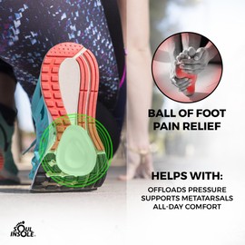 Soul Insole Premium Metatarsal Pad, Self-Sticking and Re-Usable