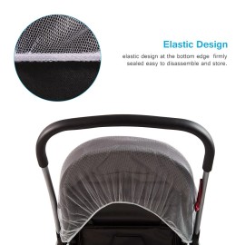 Unbranded Stroller Mosquito Net Polyester Mesh Baby Insect Net For Prams For Push Chairs