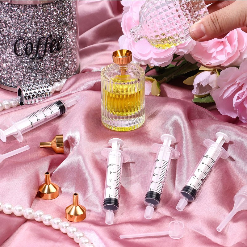 BCVWEG 50 Pcs Perfume Refill Tool Kit Include 10 Funnels
