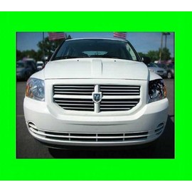 312 Motoring fits 2007-2010 Dodge Caliber Chrome Grill Grille KIT 2008 2009 07 08 09 10 SXT SE R/T SRT4 SRT-4