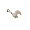 240 Of Round White Cable Wire Cord Clips 3.5 Mm