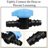 Supertool Drip Irrigation Shut Off Valve, 20mm Plastic In-line Barbed