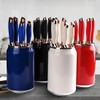 HENLUTUO 6-Piece White Kitchen Knife Set with Non-Slip Silicone Handle｜5