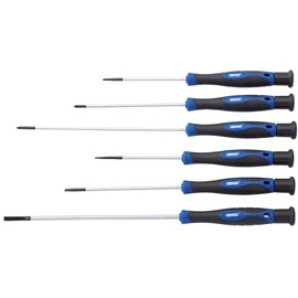 AMK® Draper Extra Long Precision Screwdriver Set 6 Piece Fine Tips for Electronics Small Screws Circuitboards