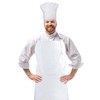 CRJHNS Chef Apron and Hat set, Chef Hat with Hook