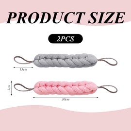 2 Pieces Back Scrubber, Stretchy Bath Towel, Body Cleaning Tools, Bath Accessories, Bath Bubble Net