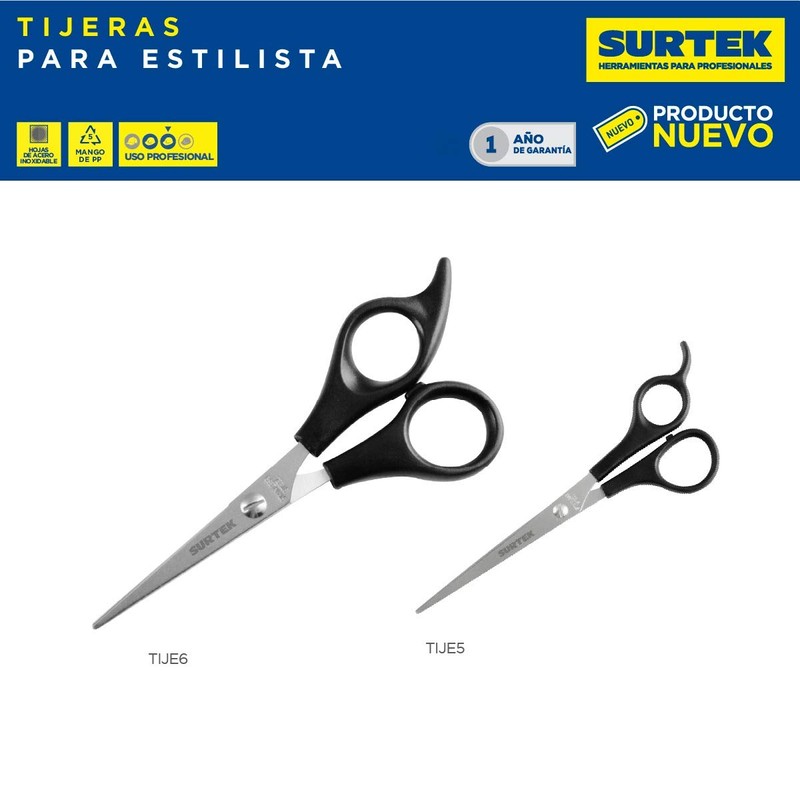Surtek Tijeras para Estilista, largo 6 1/2"