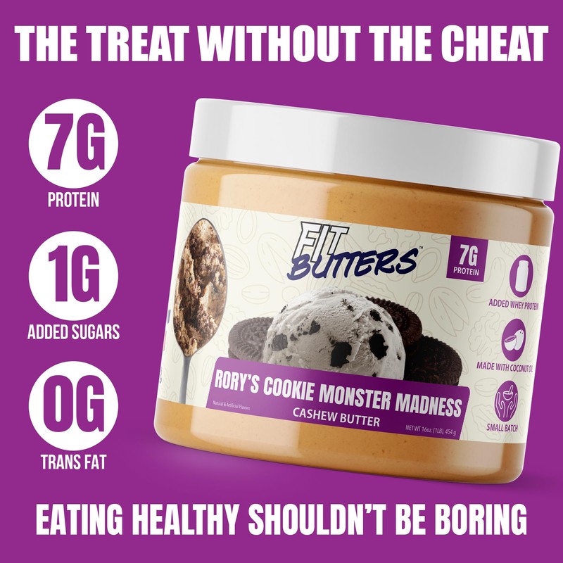 FIt Butters Rory's Cookie Monster Madness (Cookies & Cream Cashew