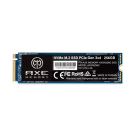 AXE MEMORY 256GB NVMe M.2 2280 PCIe Gen 3x4 Internal SSD Solid State Drive (SSD)