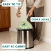 HECTOLIFE 2.6 Gallon 100 Count,Compostable Bags Handle Tie,Tear Resistant Kitchen