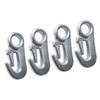 4Pcs Trailer Snap Hook 90mm Iron Tow Hook Safety Chain