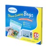WRAPOK Microwave Steamer Bags 15 Pack Zip Steam Vegetable Cooking