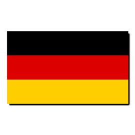 Sticker: 300 x 180 mm, 1 Piece – Flag – Germany – for Car, Laptop and More – for Car, Suitcase, Laptop and More