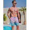 2 Pack: Men's 7" Swim Trunks with Compression Liner, Quick