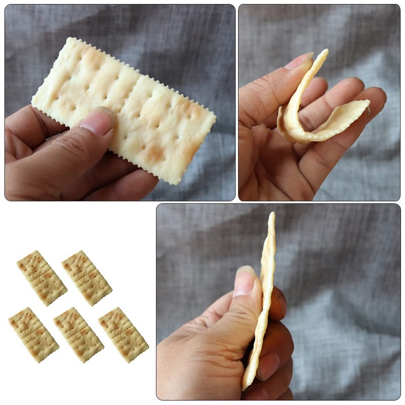 SEWACC 5pcs Artificial Soda Artificial Cookie Fake Biscuits Fake Dessert