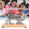 LED Air Stirling Engine Funny Education Electricity Power Generator Model