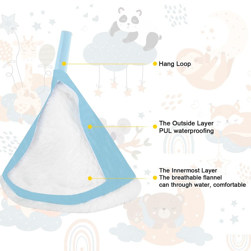 Pipi Teepee Baby Boy Solid Colour 12 Pieces Pee Teepee
